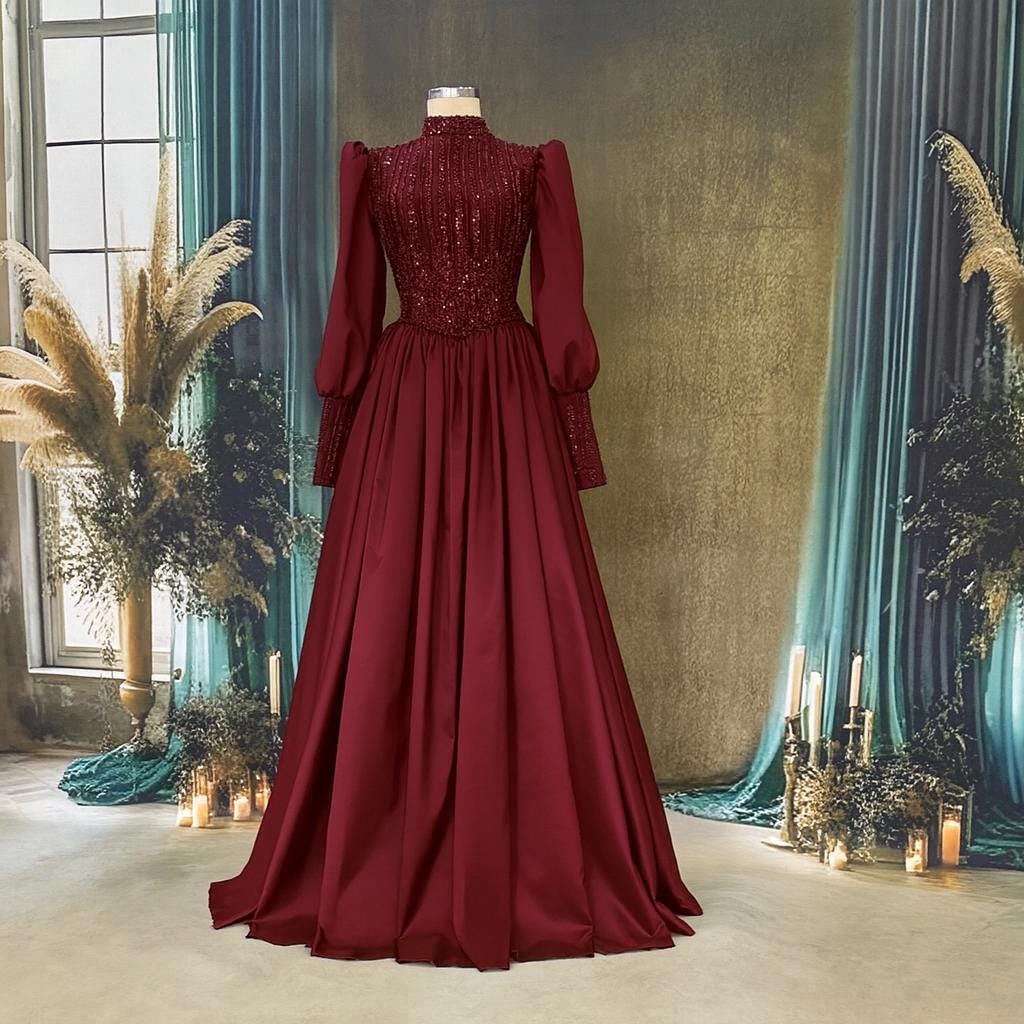 Sparkling Blue & Gold Evening Dress Models Rainbow Color - Engagement, Wedding Dress