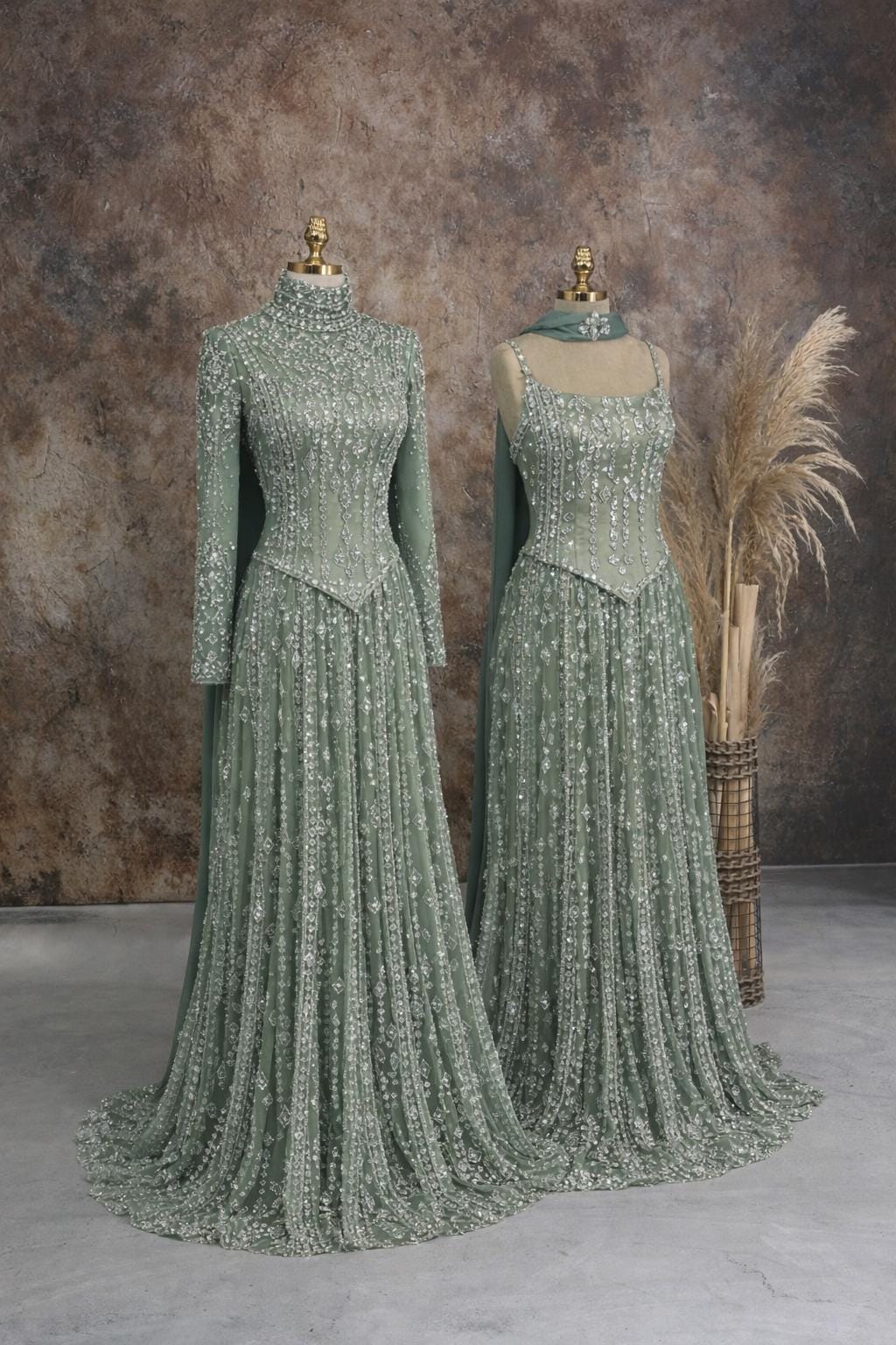 Evening Dress Islamic Evening Dresses Engagement Dress, Sparkling Evening Dress Hijab Evening Dress Models