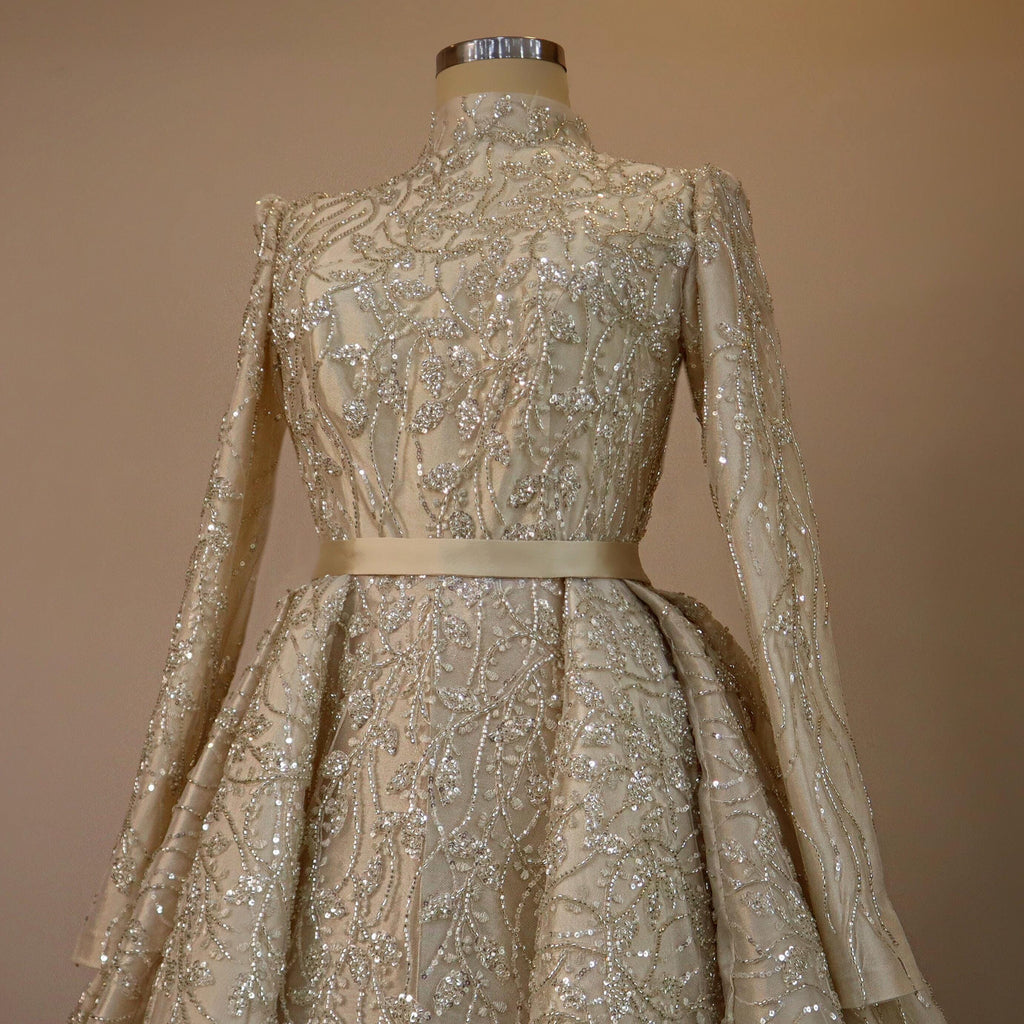 Handmade Bridal Gown Dress for Wedding Engagement Henna Night Dress Red Night Red Dress