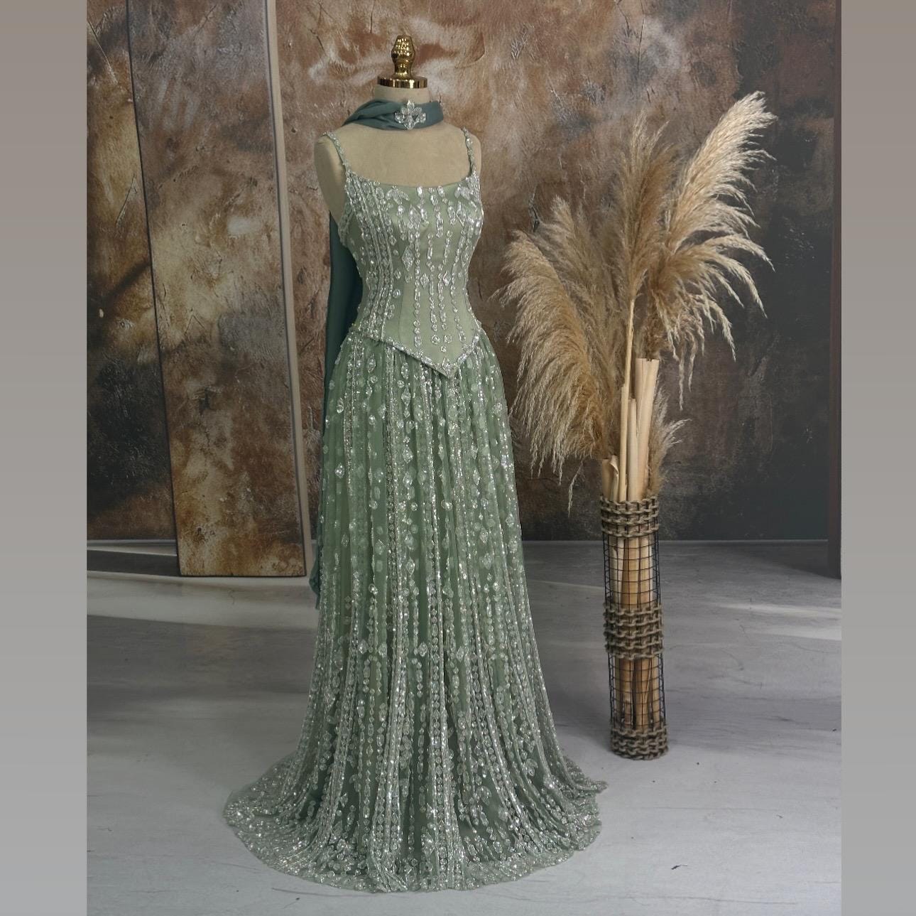 Evening Dress Islamic Evening Dresses Engagement Dress, Sparkling Evening Dress Hijab Evening Dress Models