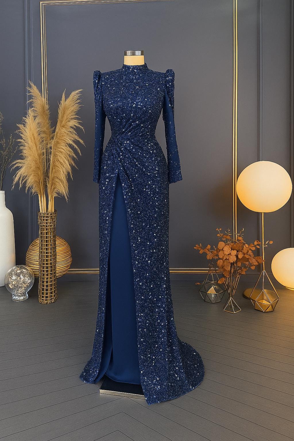 Handmade Pink İslamic Bridal Gown Dress for Wedding Engagement Henna Night İslamic Dress Hijab Dress Night İslamic Dress EU Size 37