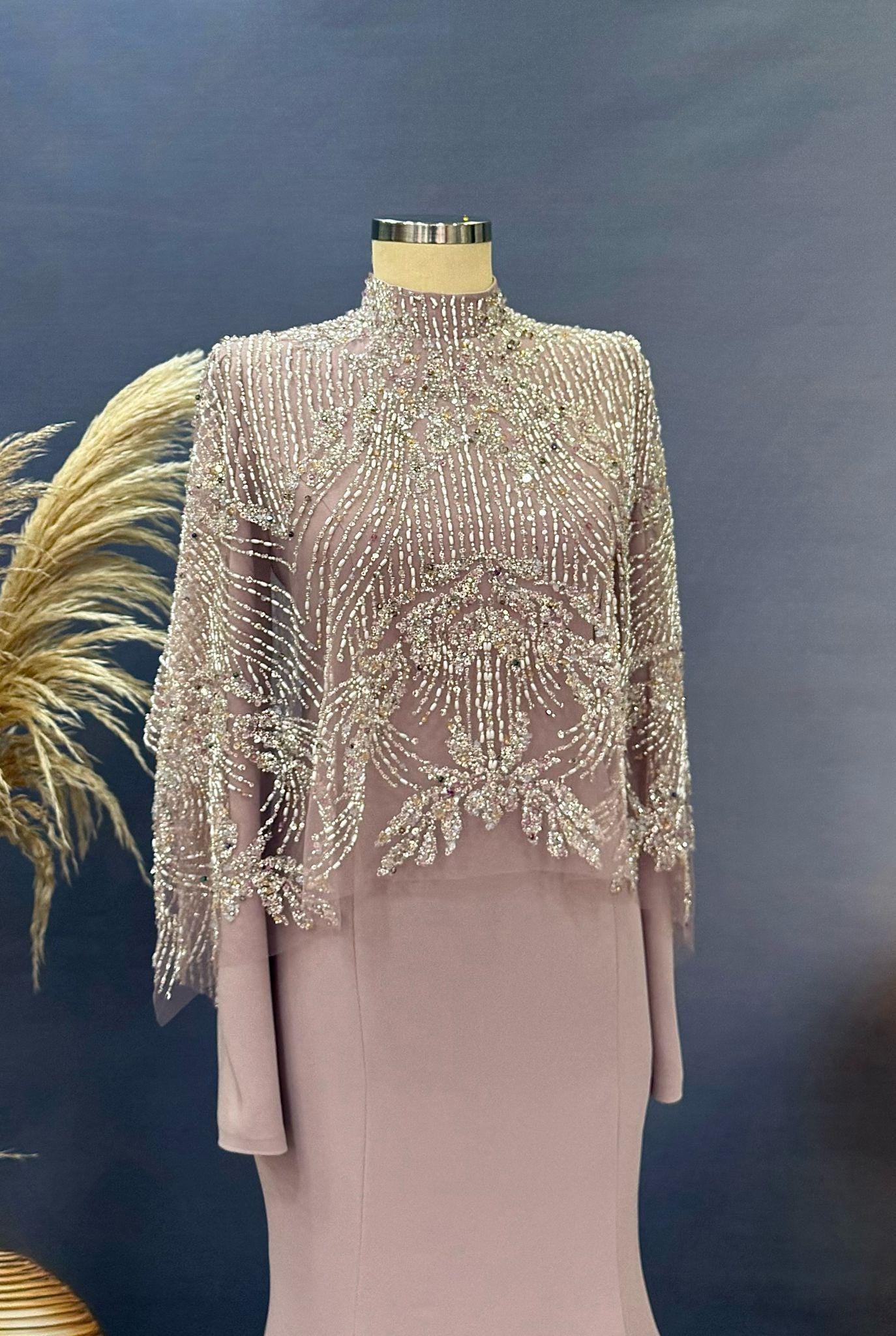 Handmade Bridal Gown Dress for Wedding Engagement Henna Night İslamic Dress Hijab Dress Night İslamic Dress EU Size 38