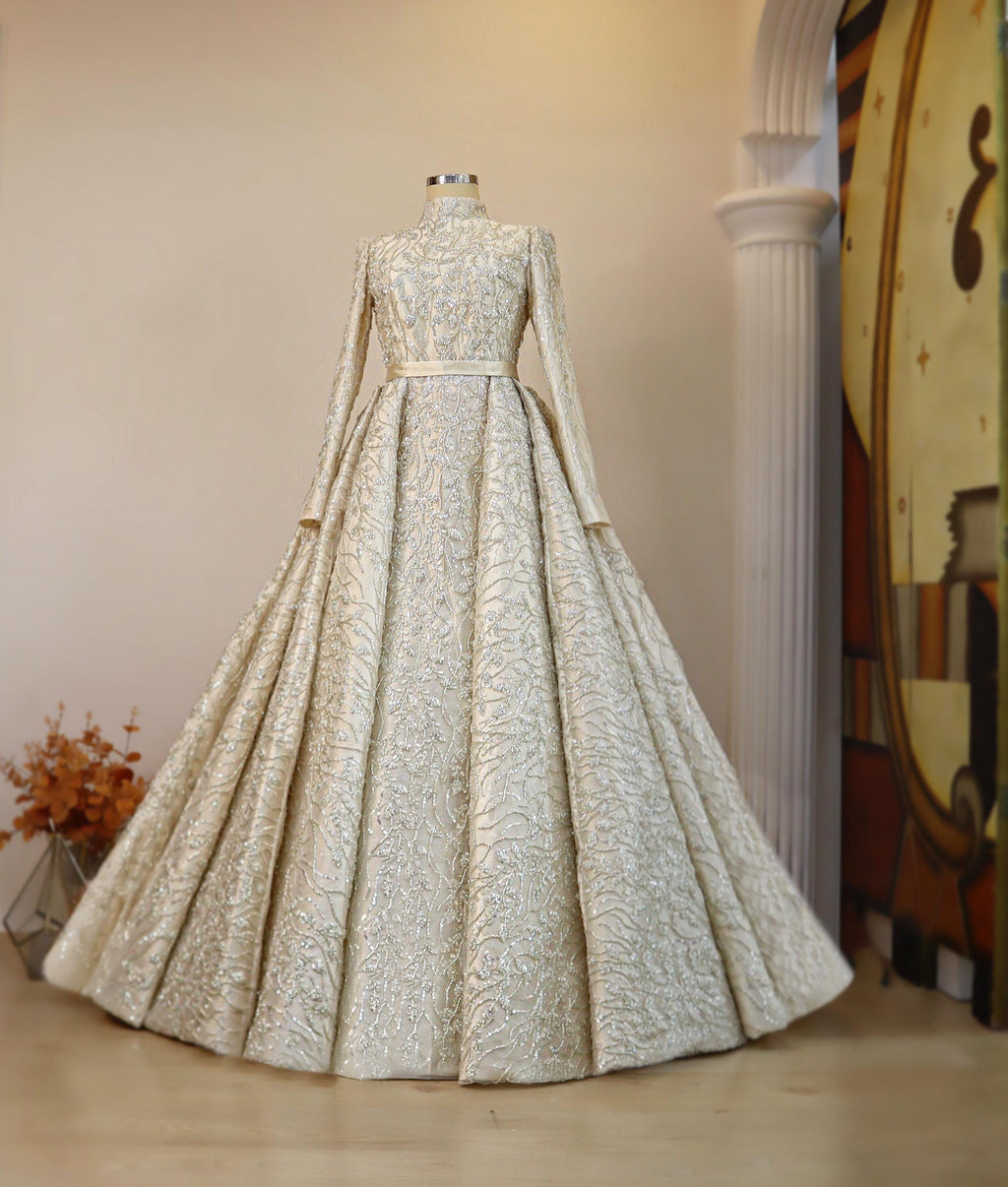 Handmade Bridal Gown Dress for Wedding Engagement Henna Night Dress Red Night Red Dress