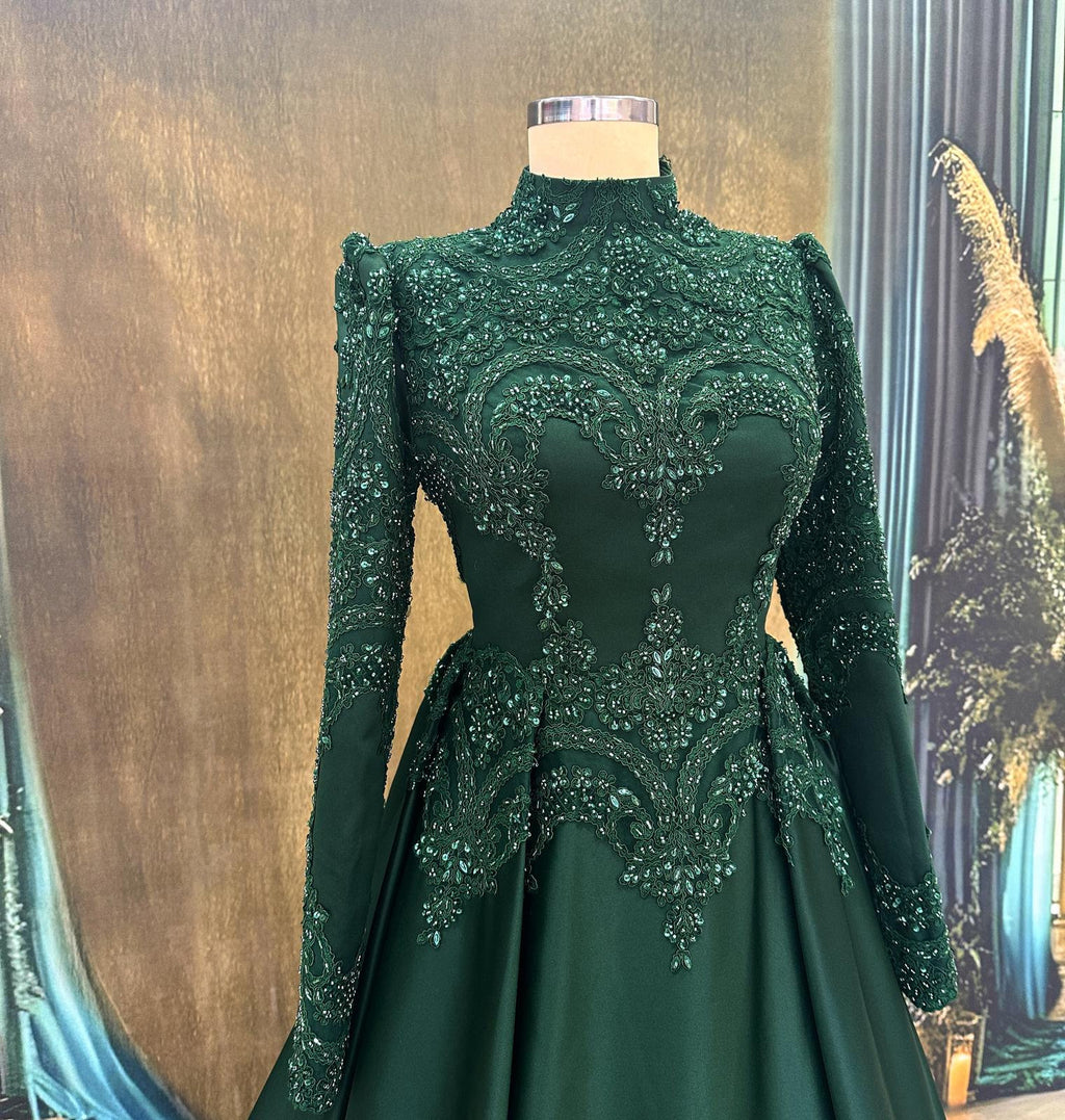 Sparkling Green / Evening Dress Models Green Color Evening Dress Evening Dresses Engagement, Wedding Dress