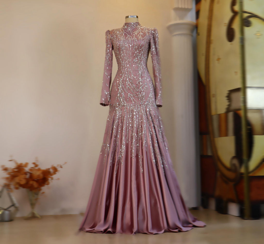 Handmade Bridal Gown Dress for Wedding Engagement Night Dress Dress Blue Night EU Size 36